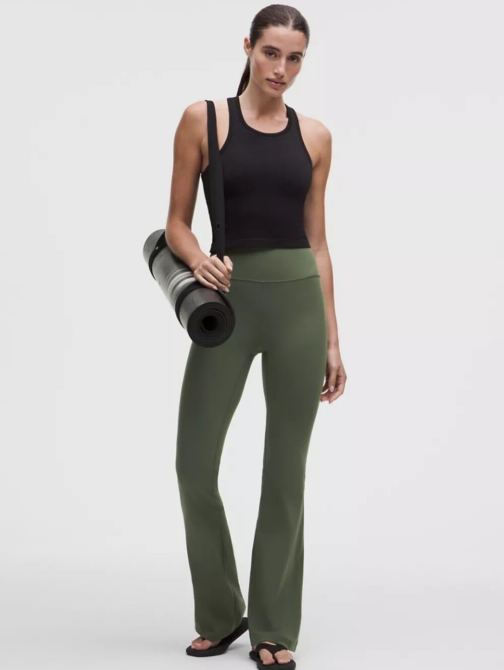 lululemon Align™ High-Rise Mini-Flare Pant Regular in olive green Size US 6 NWOT